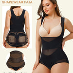 Irisnaya Body Shaper for Women Tummy Control Shapewear Bodysuit Seamless Faja Colombian Butt Lifter Waist Trainer Girdles (Black, Small)