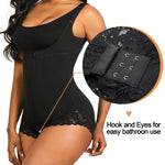 SHAPERX Women's Fajas Colombianas Shapewear Postpartum Tummy Control Body Shaper Butt Lifter Bodysuit,SZ7200-Black-New-S