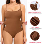 Nebility Shapewear Bodysuit for Women Tummy Control Square Neck Seamless Full Body Shaper Top for Daily Wear Smooths Waist Womens Bodysuits