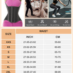 GainKee Latex Waist Trainer for Women Workout Waist Cincher Trimmer Belly Belt Tummy Control Body Shaper Sport Girdle Black XS