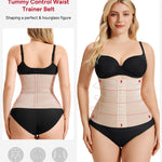 Nebility Womens' Waist Trainer Tummy Control Waist Cincher Slim Body Shaper (Beige, XS)