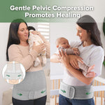 haakaa Pregnancy Belly Band & Postpartum Belly Band 2-In-1 Support Wrap, Natural Latex, One Size