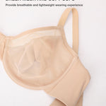 Minimizer Bras for Women Full Coverage Unlined Underwire Bras Plus Size Lifting Bra for Heavy Breast, Wide Strap, Skin 40DD