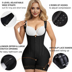 SHAPERX Women's Fajas Colombianas Tummy Control Shapewear Postpartum Butt Lifting Body Shaper with Boned Support