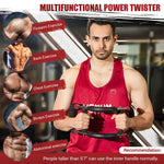 Twister Arm Trainer, 30-120 lbs Adjustable Twister Arm Chest Exerciser with 4 Spring & Poster for Men & Women, Detachable Power Twister Home Fitness Equipment for Enhancing Upper Body Muscle -Red