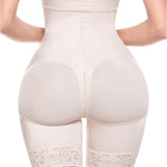Sonryse TR72BF High Waisted Butt Lifting Shaper Short Fajas Colombianas Reductoras Moldeadoras Levanta Cola Chores para Mujer Women Beige M