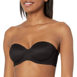 Bali Womens One Smooth U Strapless Bra, Ultimate Stay in Place, 7-Way Multiway Underwire Full Coverage Bra, Black, 36C US