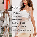 Avidlove Half Slips for Women Nude Slip Underskirt Lace Trim Waist Under Dress
