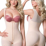 Sonryse Shapewear for women Fajas Colombianas Moldeadoras | Stage 2 Faja Tummy Control Shapewear after Tummy Tuck and Liposuction Beige Small