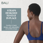 Bali womens Bali Women's One Smooth Ultra Light Convertible Df3439 Full Coverage Bra, In the Navy, 36C US