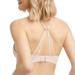 Maidenform Womens Barely There Underwire Bra, Flex Wire No-Show T-Shirt Convertible Straps Demi Bra, Sandshell, 34D US