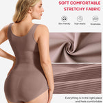 Nebility Bodysuit Shapewear for Women Tummy Control Body Shaper Faja Waist Trainer Seamless Body Suit Going Out Tops