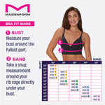 Maidenform Women's Seamless Lift Bralette, Wireless Long-Line Convertible Tank-Style Bralette