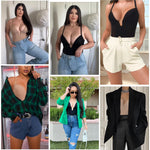 JOYSHAPER Plunge Shapewear Bodysuit for Women Backless Shapewear Mid Thigh Low Back Faja Shapewear Tummy Control Full Body Suits Nude XL