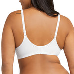 Maidenform Women's Wireless Bra, Pure Comfort Soft Support Wireless Longline Bra, Wirefree Comfortable Lace Bra White