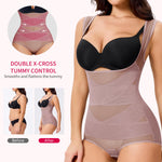 Gotoly Women Waist Trainer Bodysuit Full Body Shaper Vest Tummy Control Slim Corset Shapewear Tank Tops(Purple,XXX-Large)