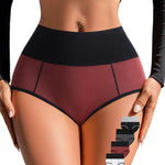 ORLAROY High Waisted Underwear for Women Cotton Tummy Control Ladies Panties Postpartum Breathable Full Coverage Briefs Pack XL