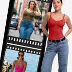 Lover-Beauty Women Shapewear Tummy Control Bodysuit Seamless Bodysuit Thong Red Medium