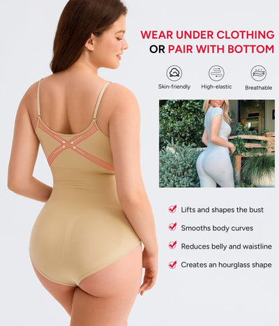 Nebility Shapewear for Women Tummy Control Shapewear Bodysuits Seamless Body Shaper Waist Trainer Body Suit