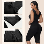 JOSHINE Fajas Colombianas High Compression Long Leg Curvy Faja Compression Garment After Liposuction Faja Corset Body Shaper Black XL