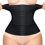 Nebility Waist Trainer for Women Corset Shapewear Tummy Control Segmented Waist Cincher Postpartum Faja Body Shaper with Adjustable Strap(Black,XX-Large)