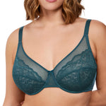 HSIA Minimizer Bras for Women Enchante Full Coverage Underwire Bras Plus Size Lifting Floral Lace Bra for Heavy Breast