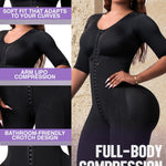 Snatched Body Fajas Colombianas | Faja Shapewear for Women with Sleeves | Stage 1 Faja Post Surgery BBL & Lipo 360