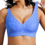 Popilush Wireless Bras for Women No Underwire Seamless Bra | Soft Breathable Fabric, Semi-Fixed Pads for Easy Care, T-Shirt Friendly, Travel and Everyday Comfort