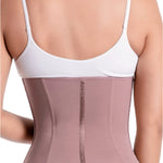 Sonryse 023ZL Fajas Colombianas Reductoras y Moldeadoras Open Bust Tummy Control Compression Waist Cincher Shaper for Women Cocoa X-Small