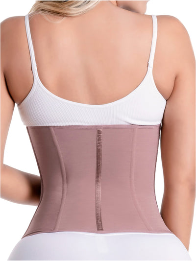 Sonryse 023ZL Fajas Colombianas Reductoras y Moldeadoras Open Bust Tummy Control Compression Waist Cincher Shaper for Women Cocoa X-Small