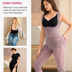 Nebility Shapewear Bodysuit for Women Tummy Control Full Body Shaper Waist Trainer Open Bust Mid-Thigh Bodysuit