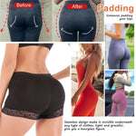 Vorcy Women Butt Pads Fake Butt Lifter Shapewear Padded Panties Hip Enhancer Pads Body Shaper Tummy Control Black