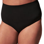 SPANX shape ExtraOrdinary Brief - Sculpting with Compression - Women's Shapewear Underwear - Recycled Nylon Fabric Blend - Very Black - Medium