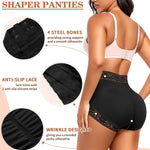Werena Padded Underwear for Women Butt Lifting Panties Tummy Control Shapewear Butt Pads Lace Booty Enhancer Panty