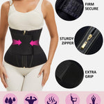 GainKee Waist Trainer Belt Corset Trimmer Ab Belt Slimming Body Shaper Tummy Control Cincher with Triple Wrap Women Black L