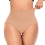 Werena Tummy Control Shapewear for Women High Waisted Body Shaper Briefs Slimming Girdle Shaping Underwear(#A2 Mid Waist Latte(seamless),Large)