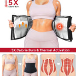 Nebility Waist Trainer for Women Corset Shapewear with Zipper Sweat Waist Trimmer Faja Body Shaper Workout Waist Cincher (Black-silver, Small)