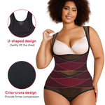 Nebility Plus Size Shapewear Bodysuit for Women Tummy Control Body Shaper Seamless Faja Colombian Waist Trainer Girdle(Black Plus Size Plus Size,3X)