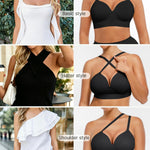 FeelinGirl Wireless Supportive Bra for Women, Seamless Comfort Bralettes No Underwire Full Coverage Everyday Bras Black