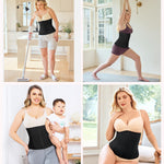 Gotoly Waist Trainer for Women Zipper Corset Shapewear Tummy Control Faja Body Shaper Waist Cincher Workout Girdle(Black,3X-Large)