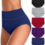 UMMISS Woman Underwear High Waisted Tummy Control Cotton Plus Size Postpartum Ladies Panty Panties Briefs XL 2XL