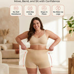 SHAPERMINT High-Waisted Shaper Boyshort - Shaping Underwear for Women - High Compression Tummy Control Shorts for Women Nude