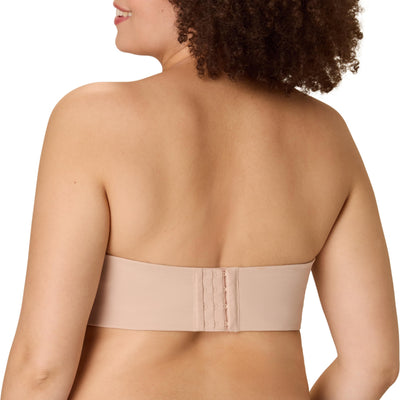 PLAYTEX Women's Strapless Bra, Plus-Size Bras Available, Convertible Straps, Moisture-Wicking, 4801 Almond
