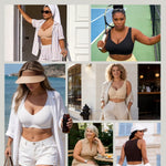 Vertvie Wireless Jelly Bras for Women Seamless No Underwire Push Up Bra Supportive Full Coverage Older Sport T-Shirt Bralette(Sand,X-Large)