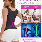 GainKee Latex Waist Trainer for Women Tummy Control Underbust Waist Cincher Corset Shapewear Body Shaper with Zipper Hook L Black