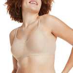 Hanes Women's X-Temp Foam Wirefree Bra, Nude, Large