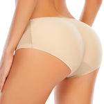 DERCA Butt Lifter Panties Padded Underwear for Women Seamless Booty Pads Hip Enhancer Butt Lifting panty (#A0 Beige,Small)