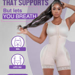 Snatched Body Stage 2 Faja with Bra | BBL Body Faja Post-Op & Everyday Shapewear | Fajas Colombianas Moldeadoras Post Surgery Black M