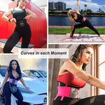 SHAPERX Waist Trainer for Women Tummy Control Waist Cincher Belt Workout Sweat Band Back Support Sport Girdle, SZ8002-Rose-S