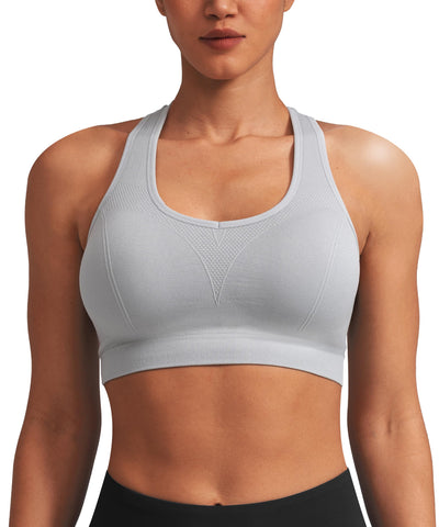 Women Racerback Sports Bras - High Impact Workout Gym Activewear Bra